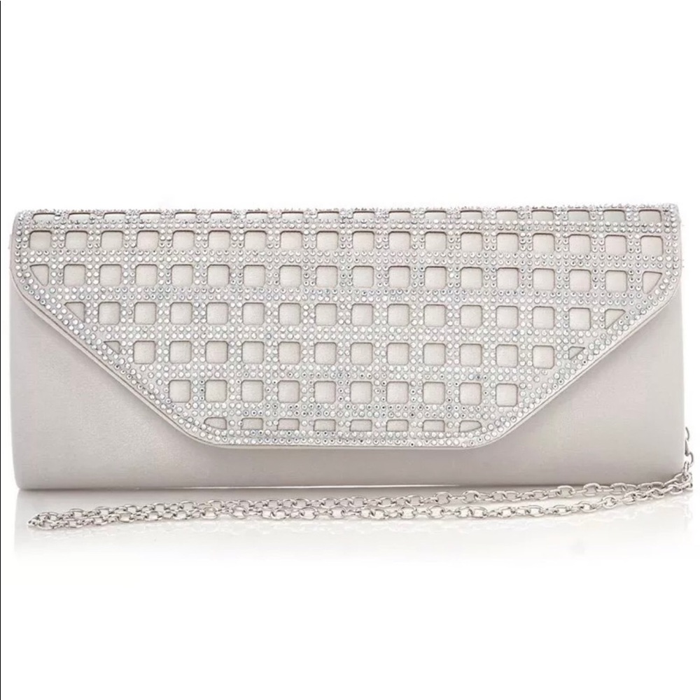 LUXURY BLING ENVELOPE WEDDING PROM PARTY CLUTCH